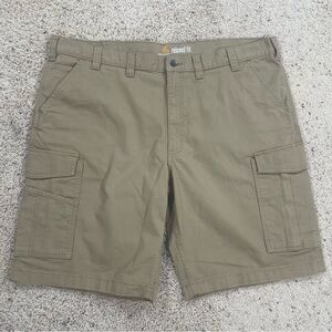 Carhartt Rugged Flex Rugby Cargo Shorts 44X 11 Khaki Utility Work New NWT